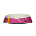 Rogz Fishcake Bowl Pink Stripe