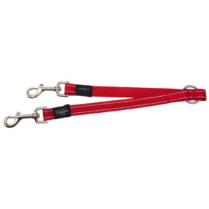 Rogz Lead Splitz Reflective Red Claws n Paws Pet Supplies