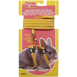 Living World Dwarf Rabbit Harness & Lead Set Yellow