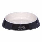 Rogz Fishcake Bowl Black Paws